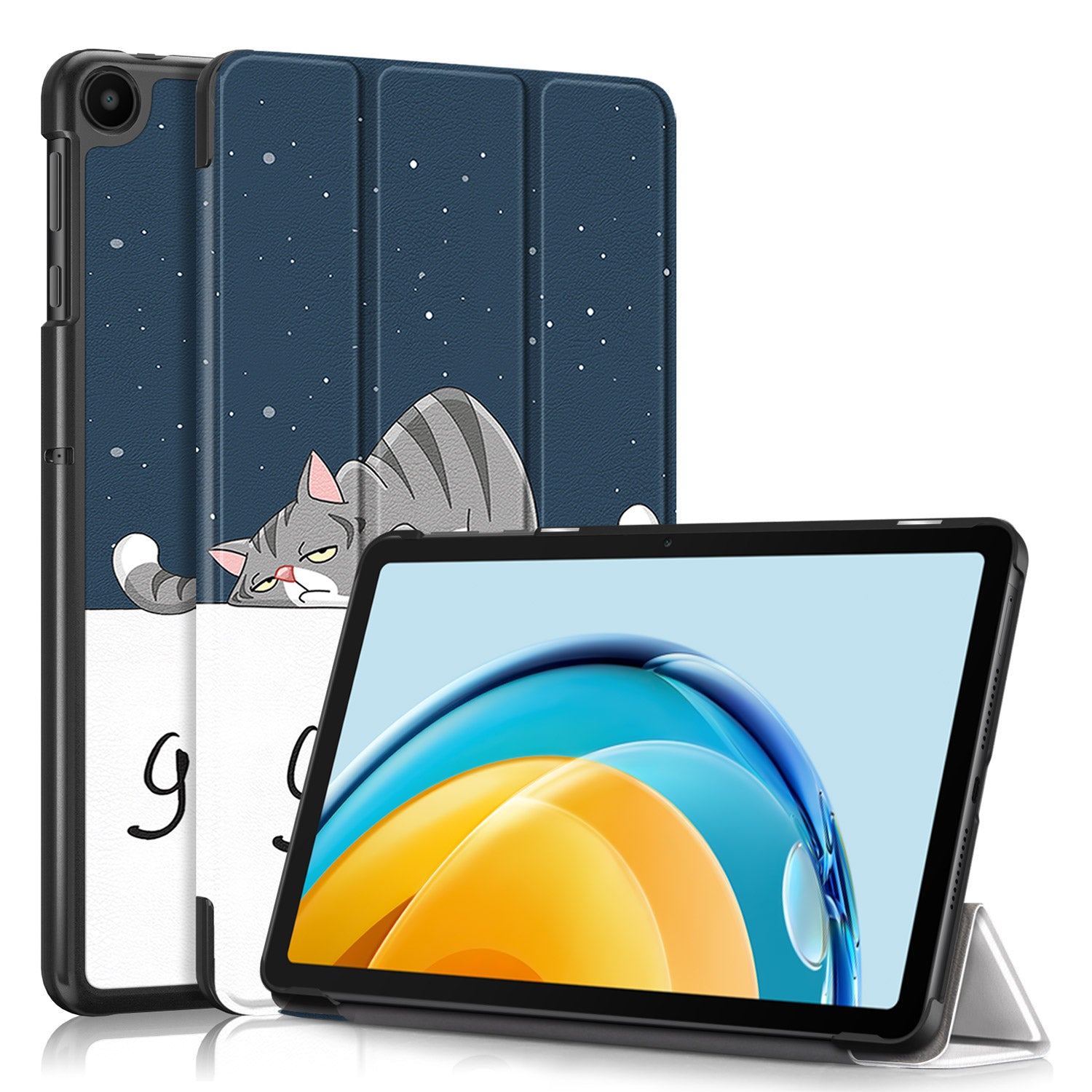 PU Leather Case for Huawei MatePad SE 10.4-inch Pattern Printing Tri-fold Stand Tablet Cover PU Leather Case for Huawei MatePad SE 10.4-inch Pattern Printing Tri-fold Stand Tablet Cover